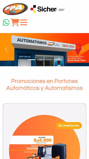 Screenshot of ppa.com.uy