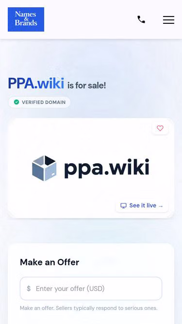 Screenshot of ppa.wiki