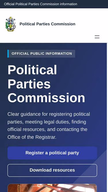 Screenshot of ppc.gov.sb