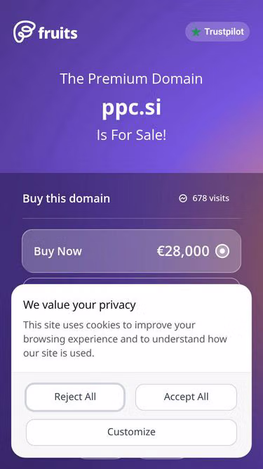 Screenshot of ppc.si
