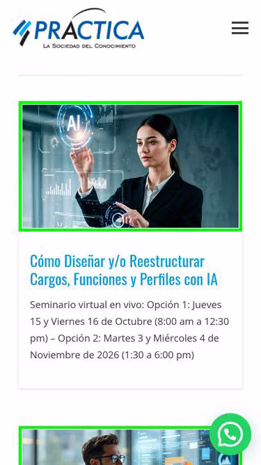 Screenshot of practica.com.co