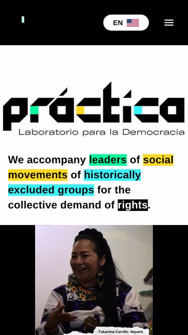 Screenshot of practica.lat