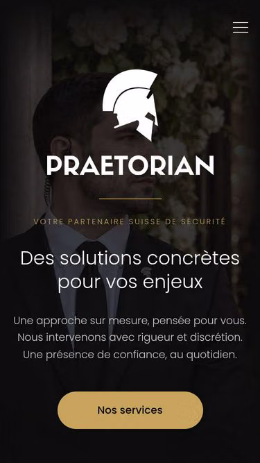 Screenshot of praetorian.ch