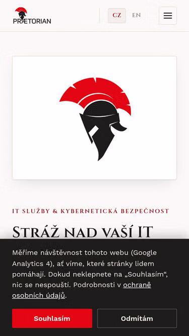 Screenshot of praetorian.cz
