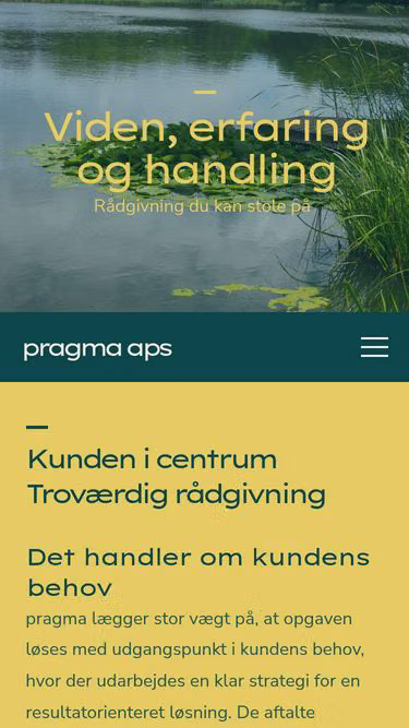 Screenshot of pragma.dk