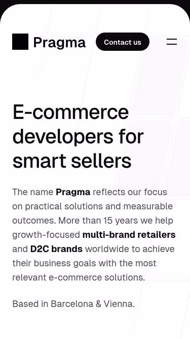 Screenshot of pragma.studio