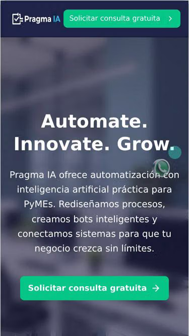 Screenshot of pragma.uno