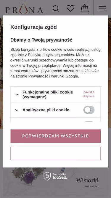 Screenshot of prana.pl