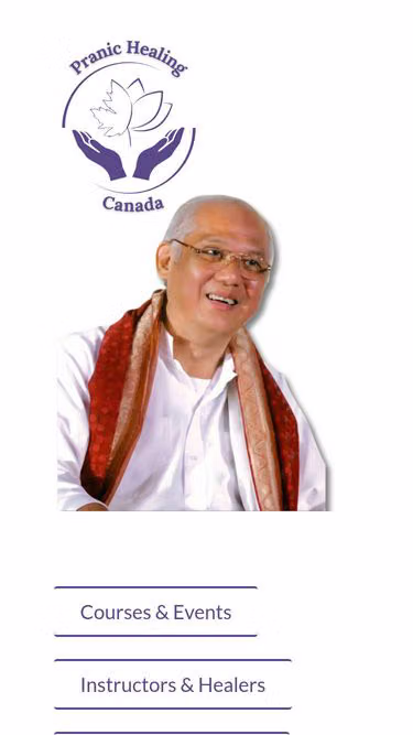 Screenshot of pranichealing.ca