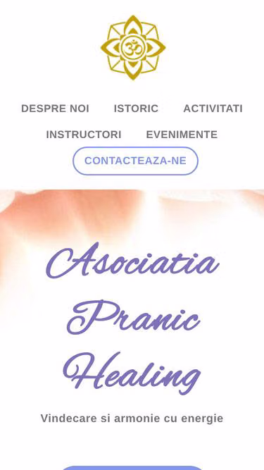 Screenshot of pranichealing.ro