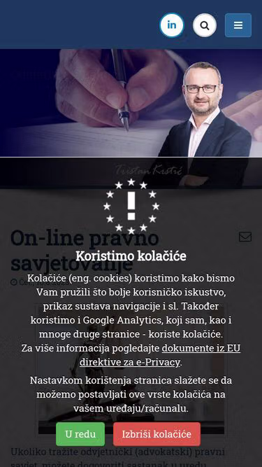 Screenshot of pravo.be