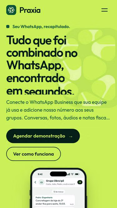 Screenshot of praxia.agency