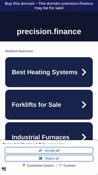 Screenshot of precision.finance