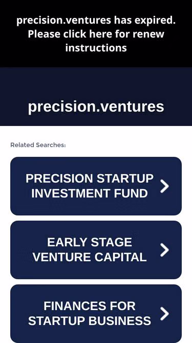 Screenshot of precision.ventures