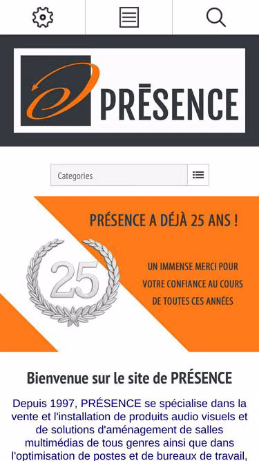Screenshot of presence.qc.ca