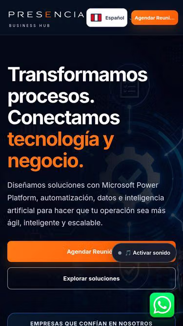 Screenshot of presencia.net.pe