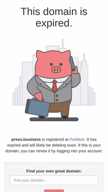 Screenshot of press.business