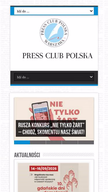 Screenshot of pressclub.pl