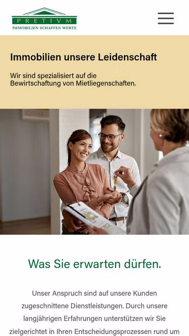 Screenshot of pretium.ch