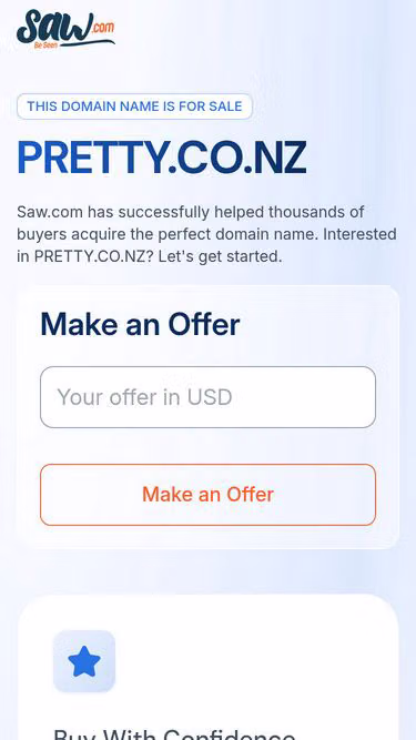 Screenshot of pretty.co.nz
