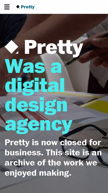 Screenshot of pretty.co.uk