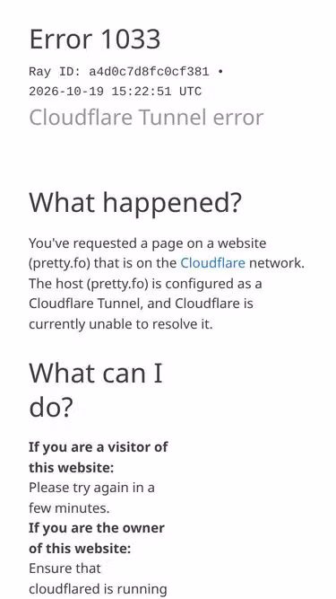 Screenshot of pretty.fo