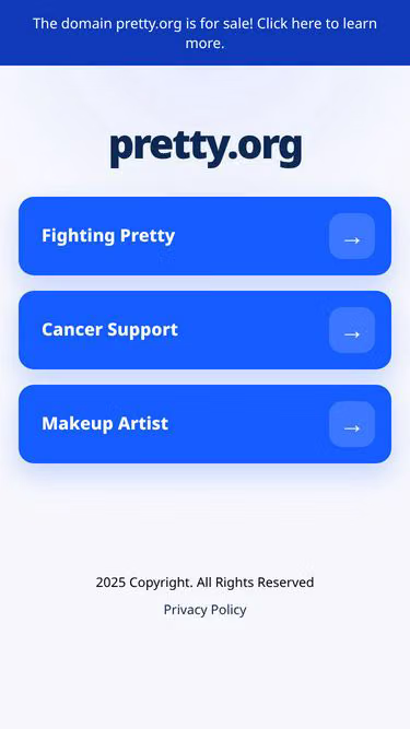 Screenshot of pretty.org