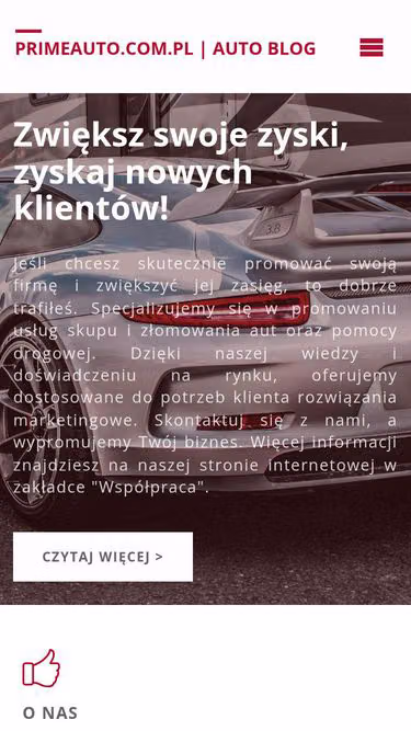 Screenshot of primeauto.com.pl