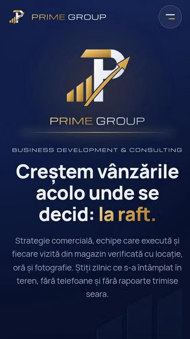 Screenshot of primegroup.ro