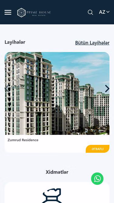 Screenshot of primehouse.az