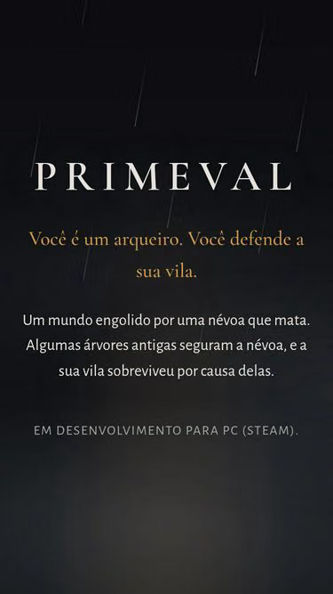 Screenshot of primeval.dev.br
