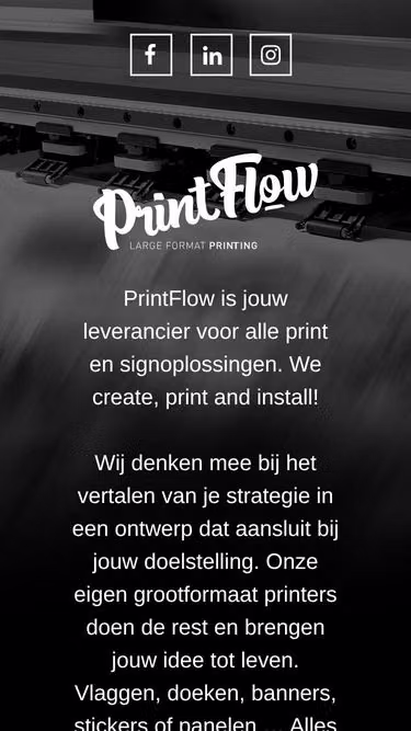 Screenshot of printflow.be