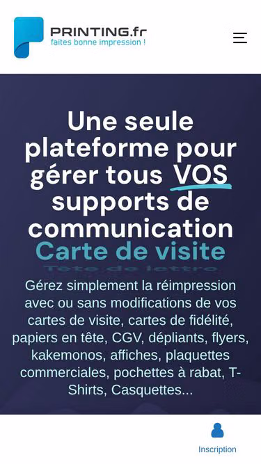 Screenshot of printing.fr