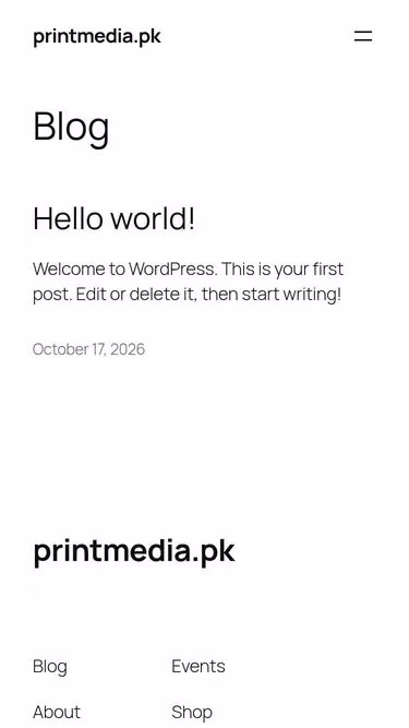 Screenshot of printmedia.pk