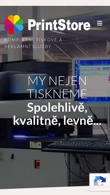 Screenshot of printstore.cz