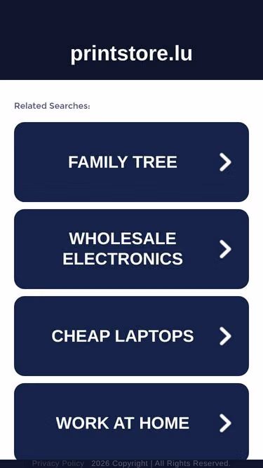 Screenshot of printstore.lu