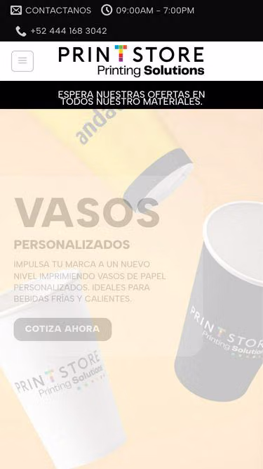 Screenshot of printstore.mx