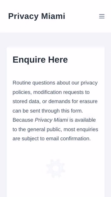 Screenshot of privacy.miami
