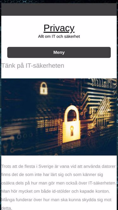 Screenshot of privacy.nu