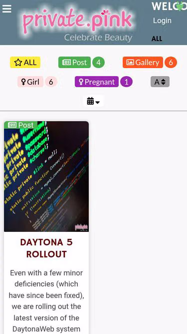 Screenshot of private.pink
