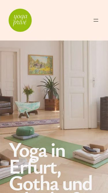 Screenshot of prive.yoga