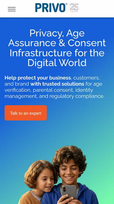 Screenshot of privo.com