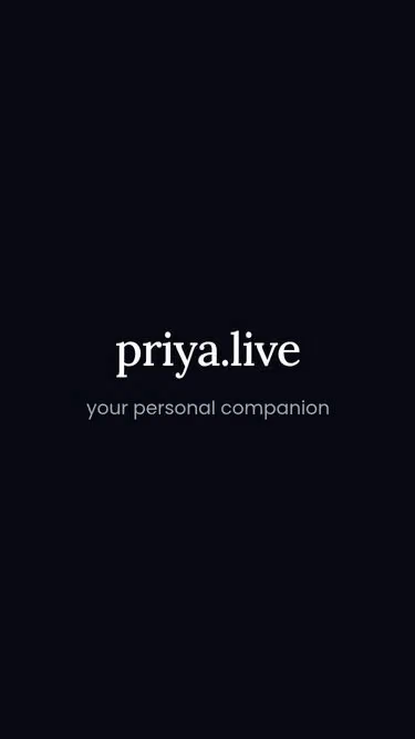 Screenshot of priya.live
