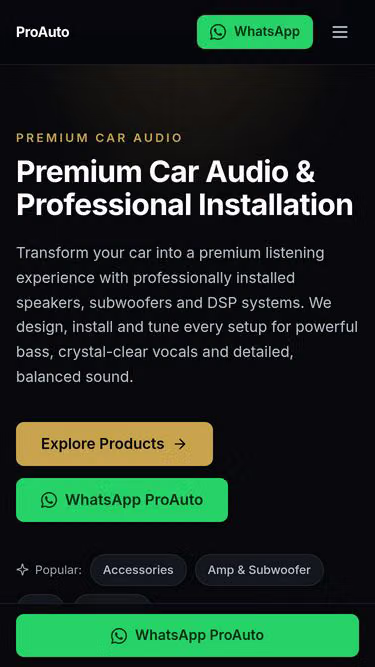 Screenshot of proauto.com.bd