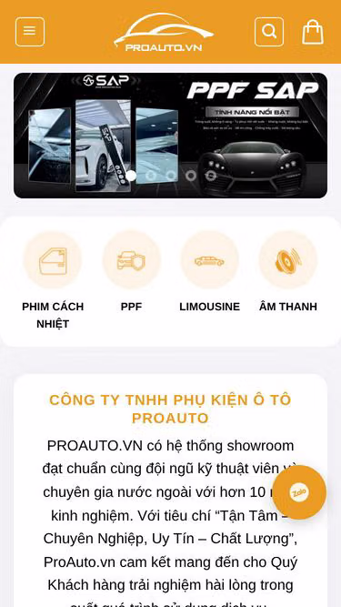 Screenshot of proauto.vn