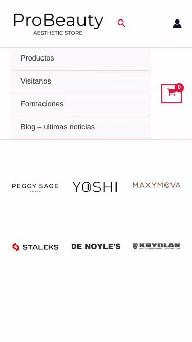Screenshot of probeauty.es