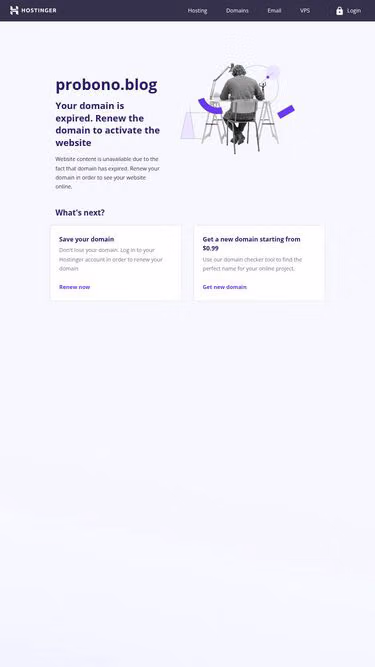 Screenshot of probono.blog