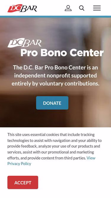 Screenshot of probono.center