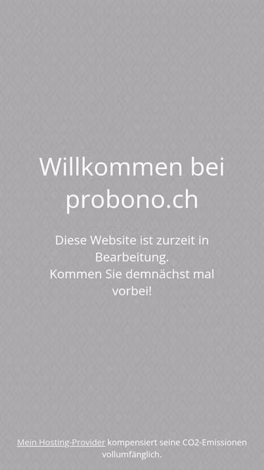 Screenshot of probono.ch