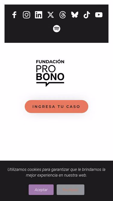 Screenshot of probono.cl